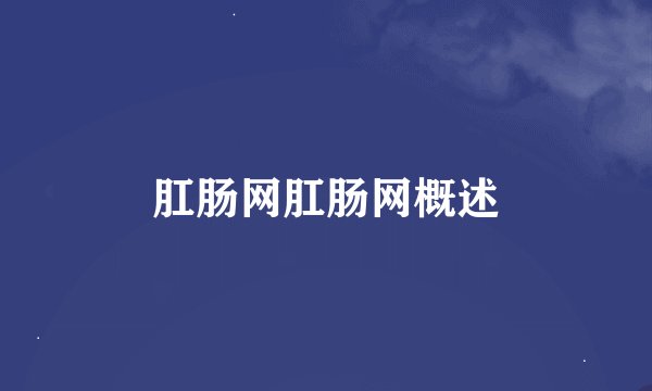 肛肠网肛肠网概述