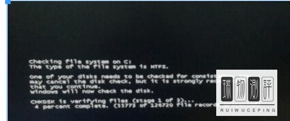 电脑开机提示checking file system on c什么意思？