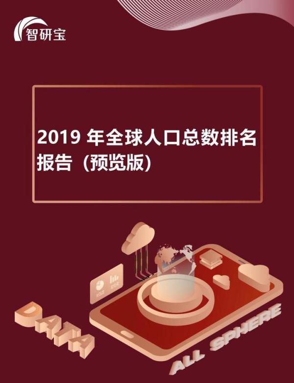 2019年全球人口总数排名报告