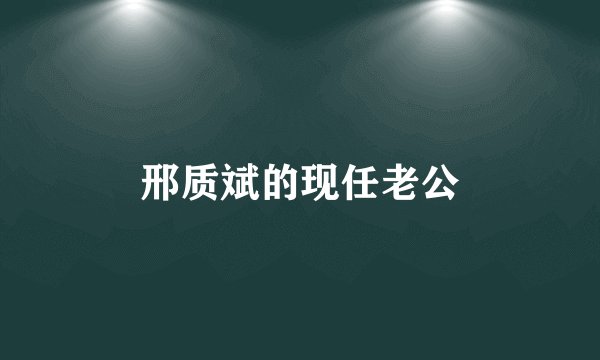 邢质斌的现任老公
