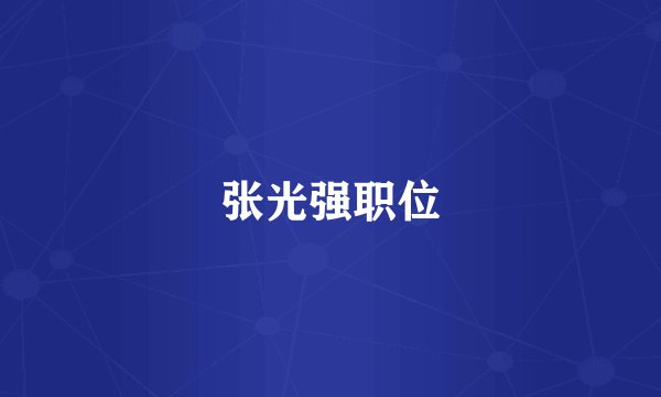 张光强职位