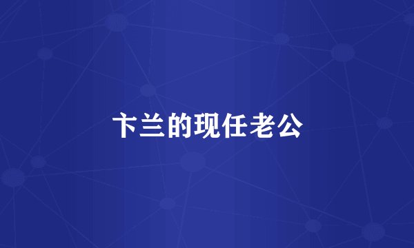 卞兰的现任老公