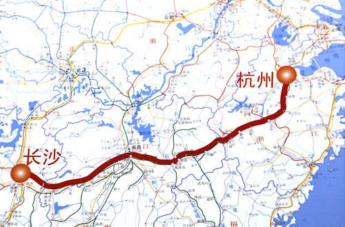 杭州到长沙高铁
