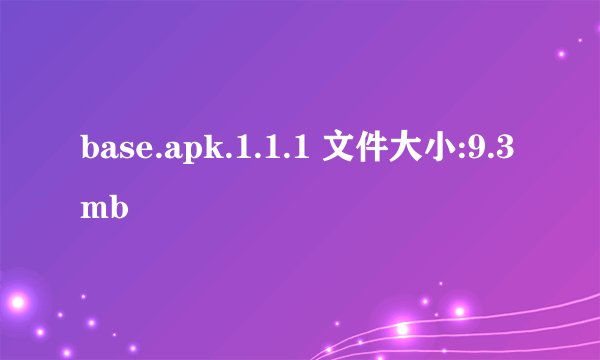 base.apk.1.1.1 文件大小:9.3mb