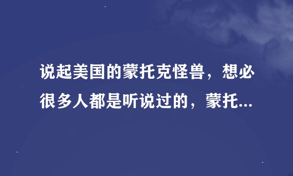 说起美国的蒙托克怪兽，想必很多人都是听说过的，蒙托克怪兽真面目是什么？