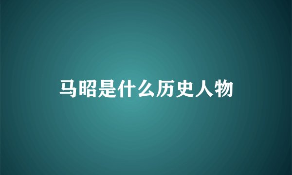 马昭是什么历史人物