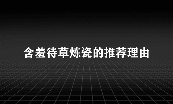 含羞待草炼瓷的推荐理由