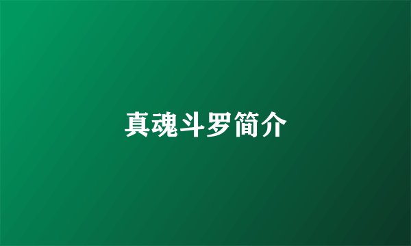 真魂斗罗简介