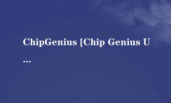ChipGenius [Chip Genius U盘主控检测工具] V4.00
