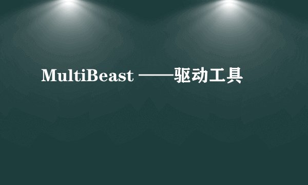 MultiBeast ——驱动工具