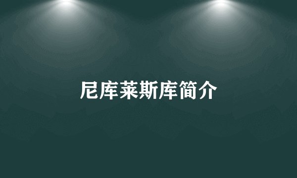 尼库莱斯库简介