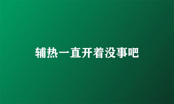 辅热一直开着没事吧