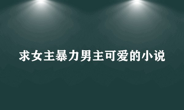 求女主暴力男主可爱的小说