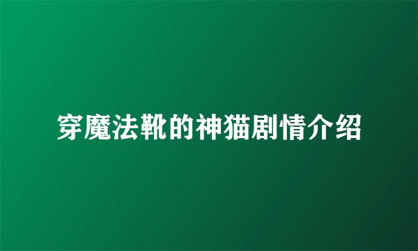 穿魔法靴的神猫剧情介绍
