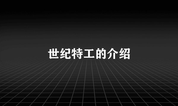 世纪特工的介绍