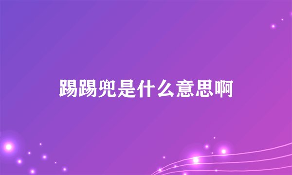踢踢兜是什么意思啊