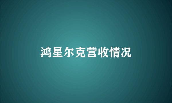 鸿星尔克营收情况
