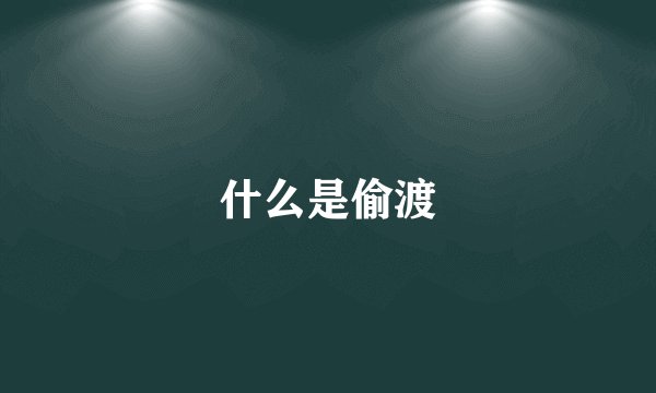 什么是偷渡