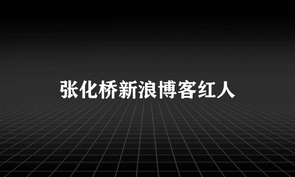 张化桥新浪博客红人