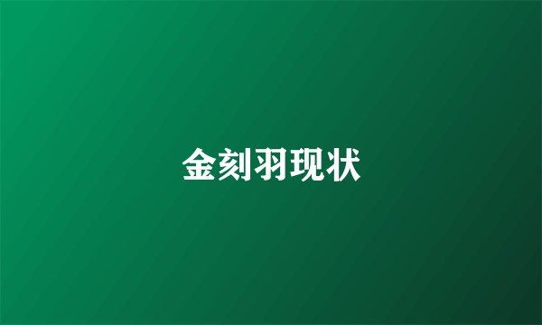 金刻羽现状