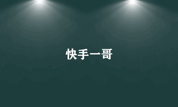 快手一哥