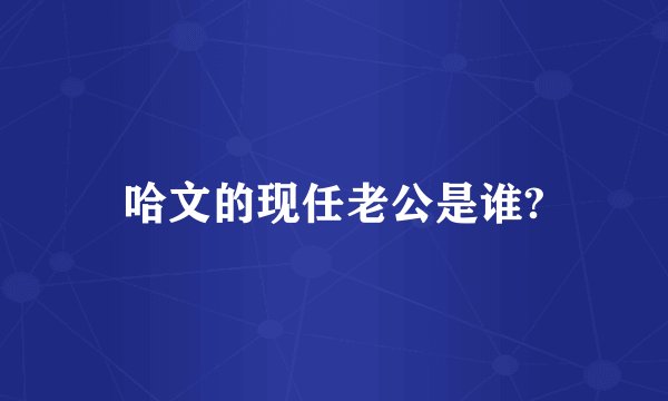 哈文的现任老公是谁?