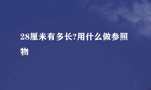28厘米有多长?用什么做参照物