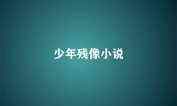 少年残像小说