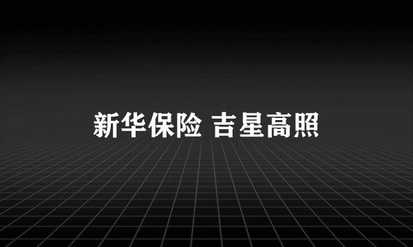 新华保险 吉星高照