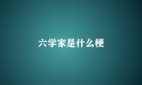 六学家是什么梗