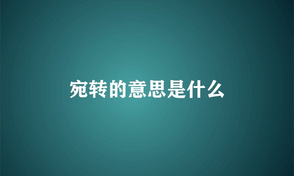 宛转的意思是什么