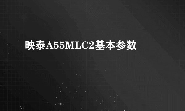 映泰A55MLC2基本参数