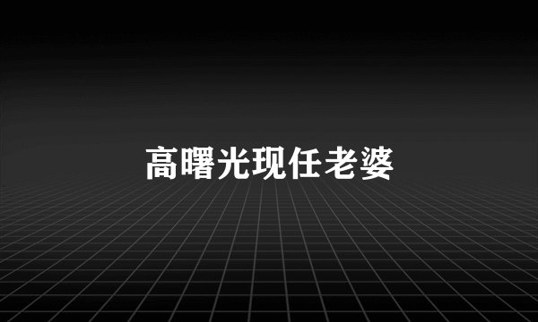高曙光现任老婆