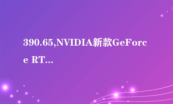 390.65,NVIDIA新款GeForce RTX 3090显卡发布，售价3999美元