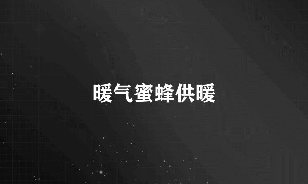 暖气蜜蜂供暖
