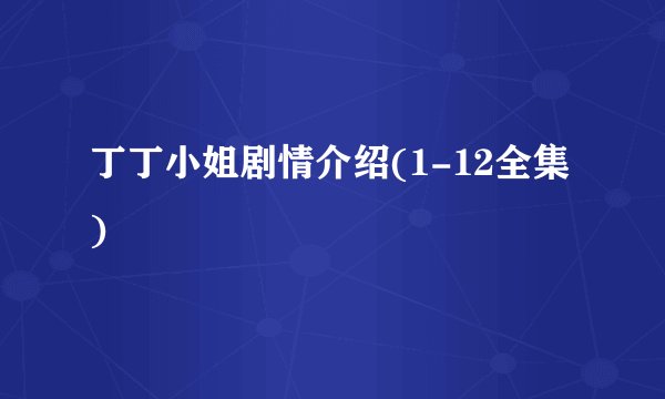 丁丁小姐剧情介绍(1-12全集)