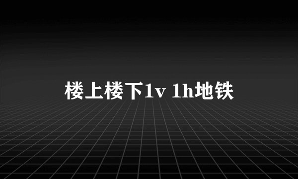 楼上楼下1v 1h地铁