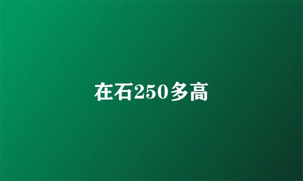 在石250多高