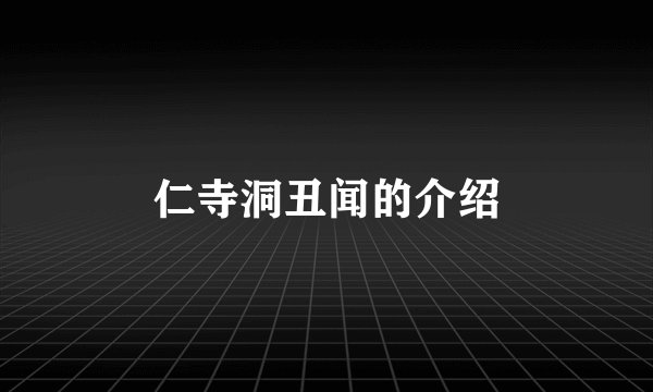 仁寺洞丑闻的介绍