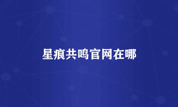 星痕共鸣官网在哪