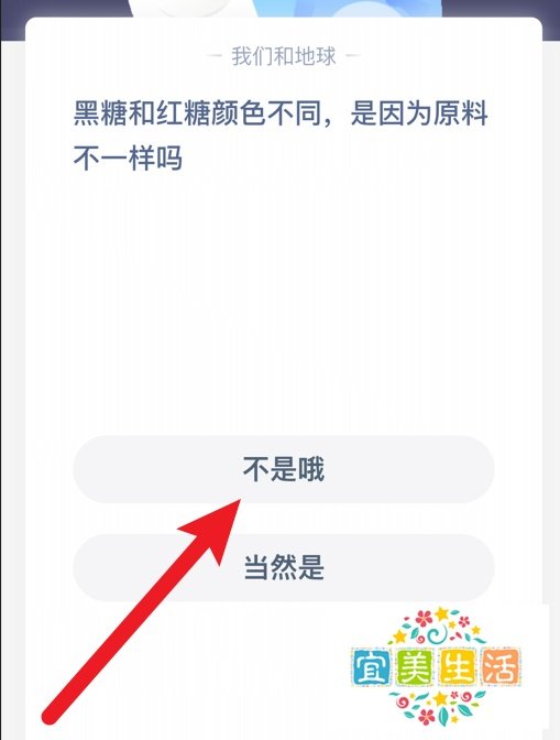 蚂蚁庄园：黑糖和红糖是因为原料不一样吗？