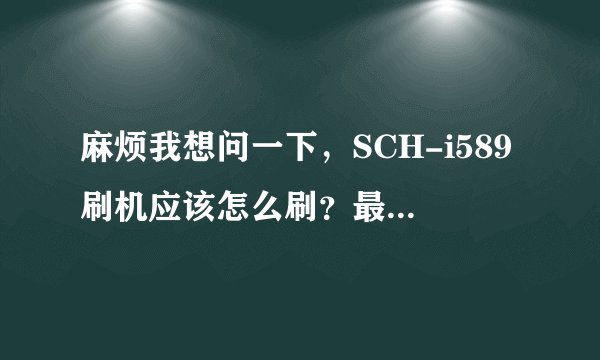 麻烦我想问一下，SCH-i589刷机应该怎么刷？最好能传授一下具体步骤~谢谢啦