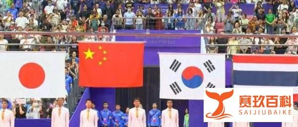 亚运会上，各国金牌榜