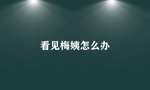 看见梅姨怎么办