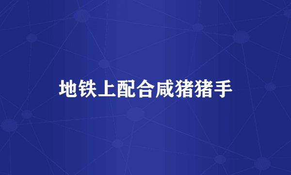 地铁上配合咸猪猪手