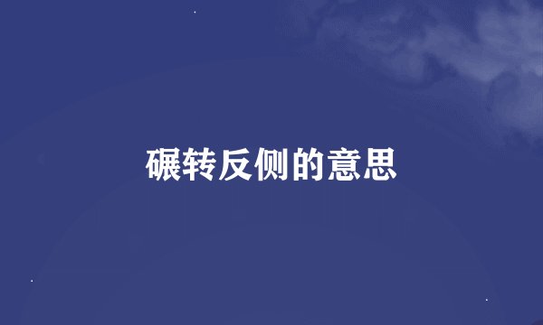 碾转反侧的意思