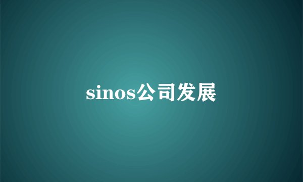 sinos公司发展