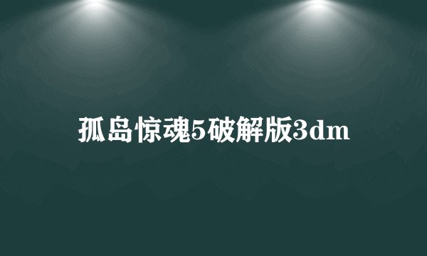 孤岛惊魂5破解版3dm
