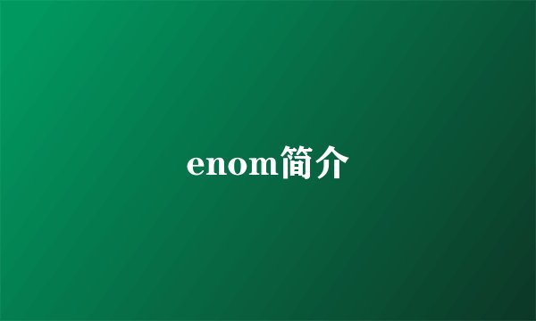 enom简介