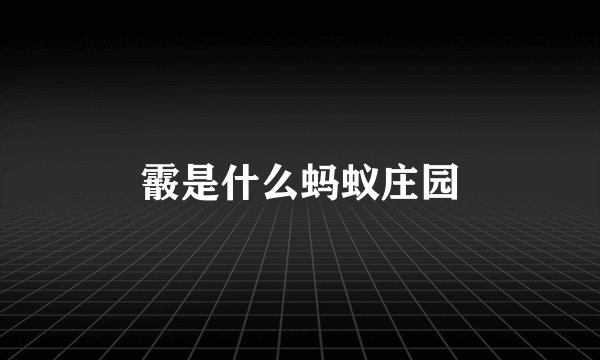 霰是什么蚂蚁庄园